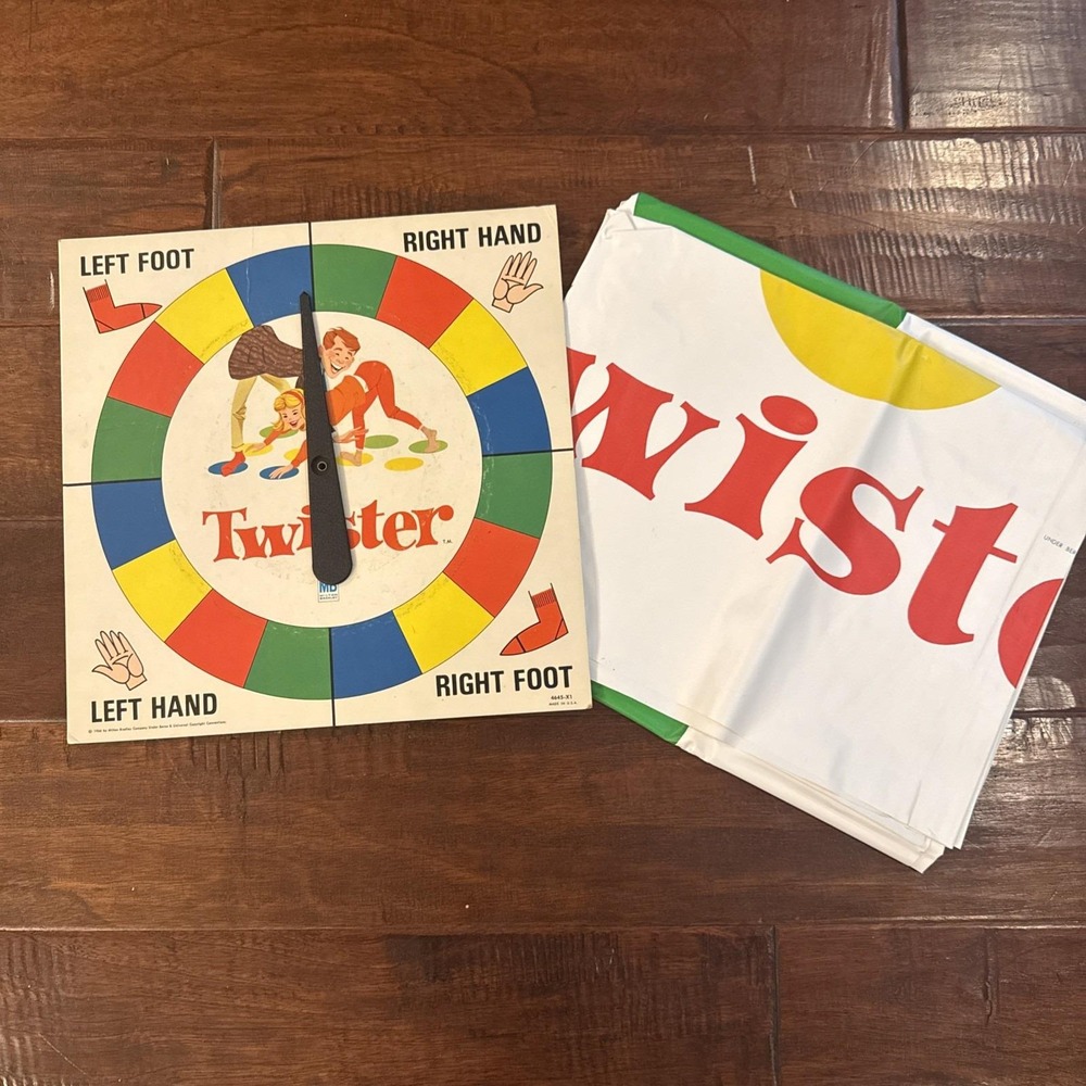 Vintage 1966 Twister Game Milton Bradley Original 1st Edition Model 464